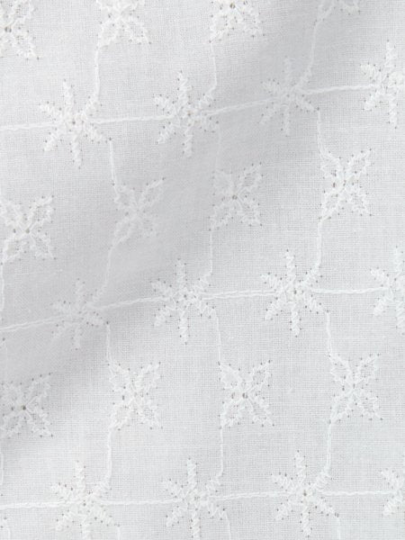 Bibi (Embroidered) Cotton White Duvet Cover