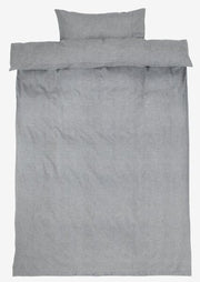 Vita Cotton Flannel Gray Duvet Cover