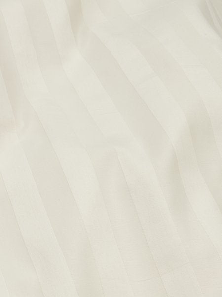 Nell (Tone on Tone Striping) Cotton Sateen Beige Duvet Cover