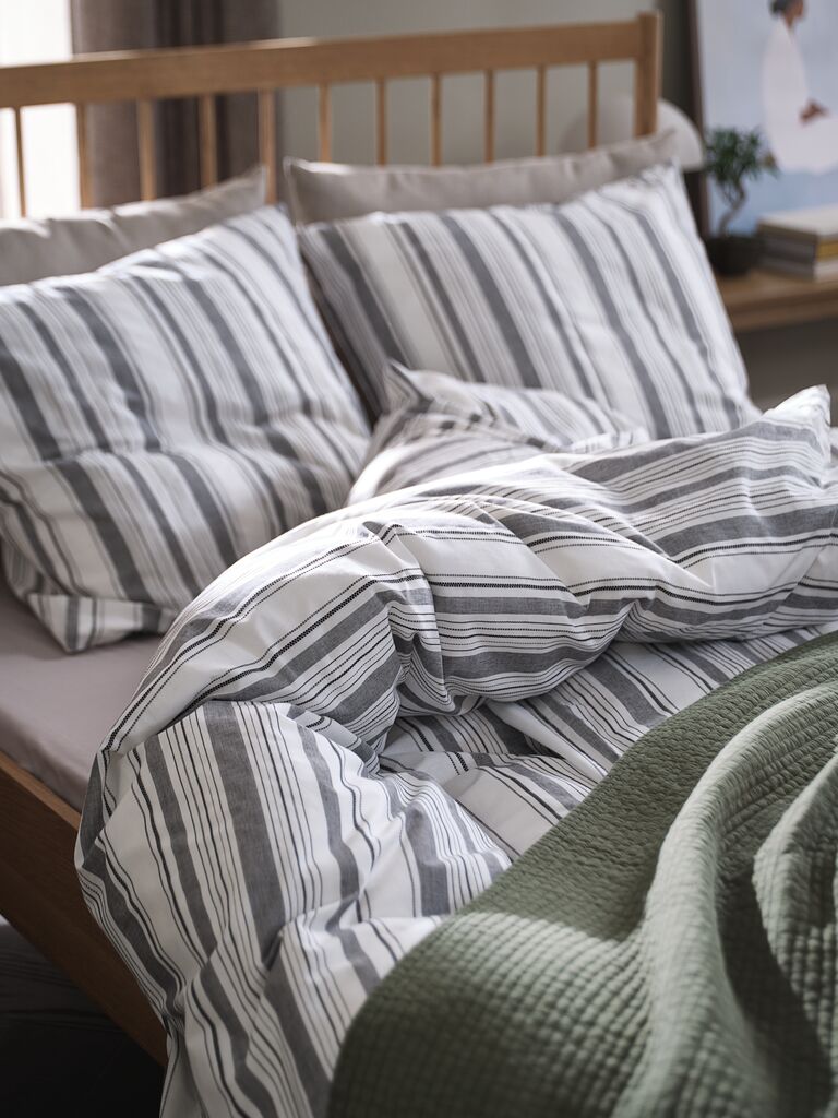 IDA Cotton Striped European Single Duvet Cover
