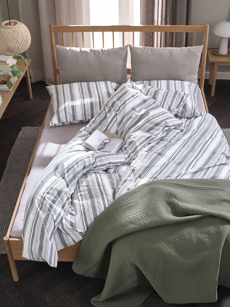 IDA Cotton Striped European Single Duvet Cover