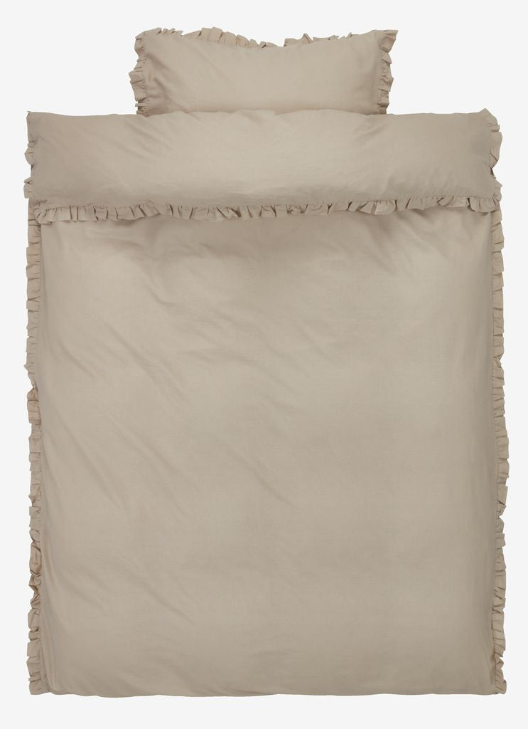 ELMA Washed Cotton Sand European Single Duvet Cover