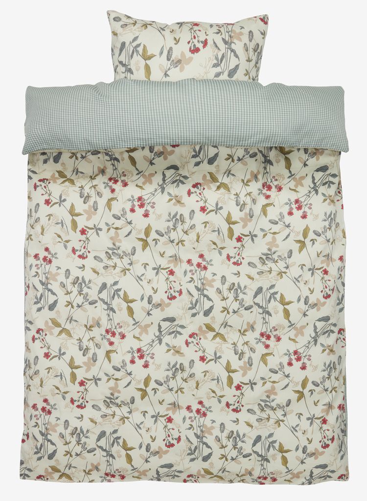 NELLIE Cotton Cream/Floral European Single Duvet Cover