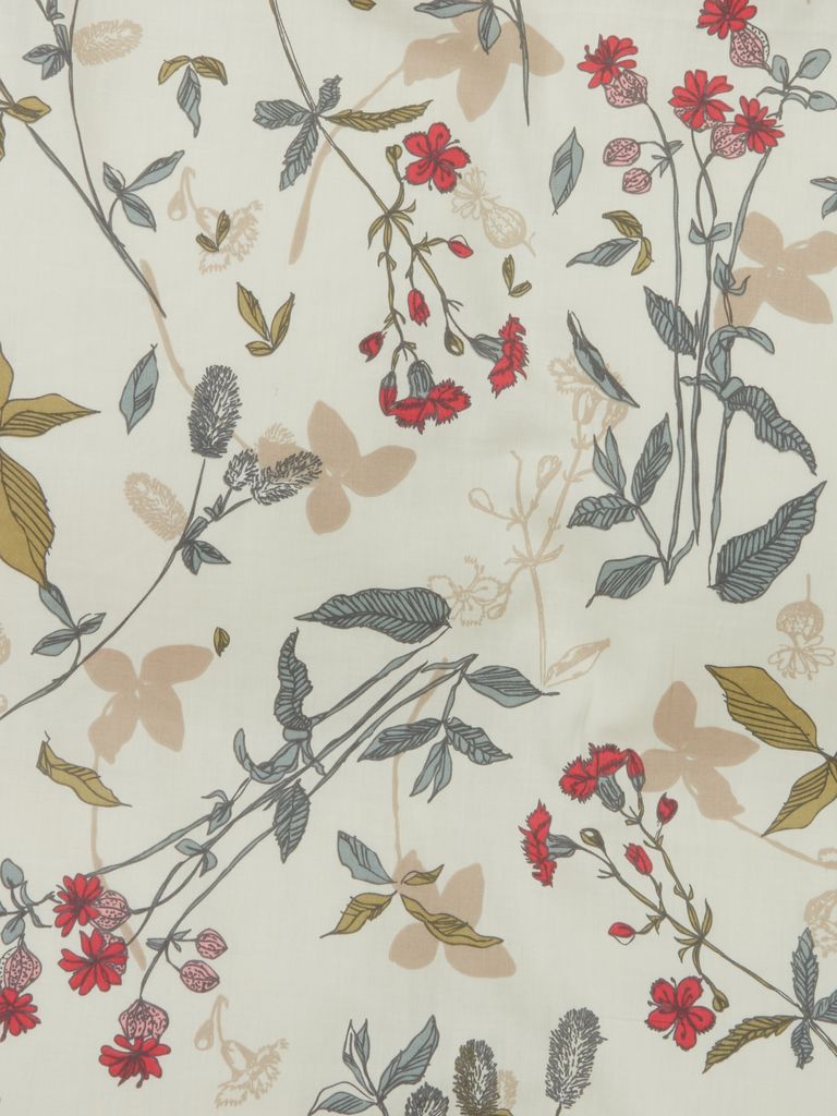 NELLIE Cotton Cream/Floral European Single Duvet Cover
